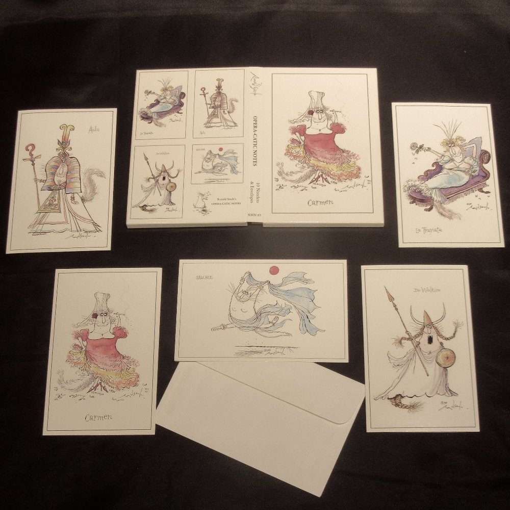 -Operacatics Note Card Set New (5 x 2) Blank Inside